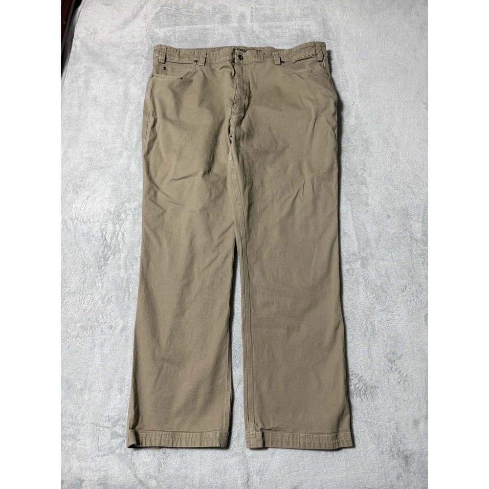 Duluth Trading Mens 40x29‎ Beige Flex Fire Hose Relaxed Fit Workwear Pants